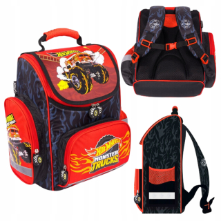 HOT WHEELS ŠKOLSKÉ TAŠKY PRE CHLAPCA MAJEWSKI MONSTER TRUCK